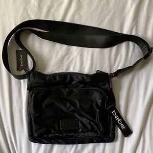 Bebe black crossbody purse